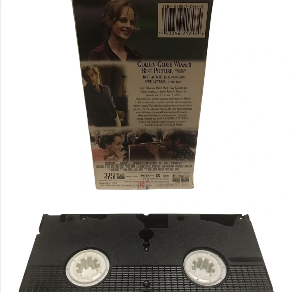 VTG As Good As It Gets 1998 VHS Video - UNTESTED